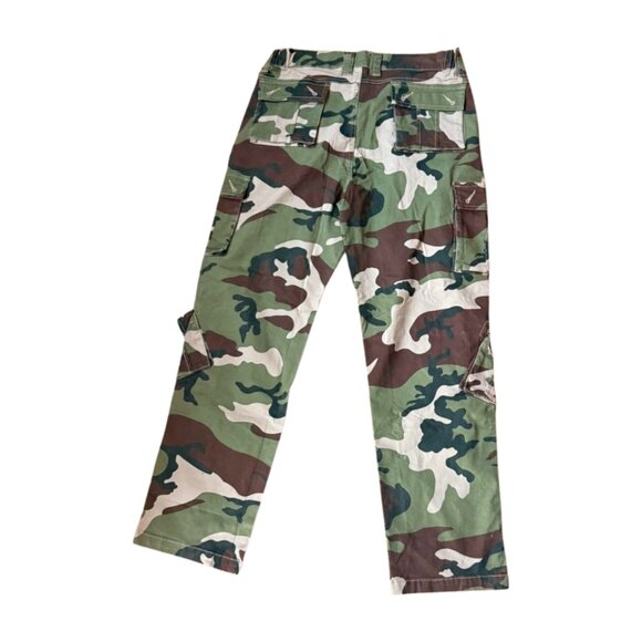 New Ochenta Camo Cargo Pants – Size 10 - Picture 1 of 3
